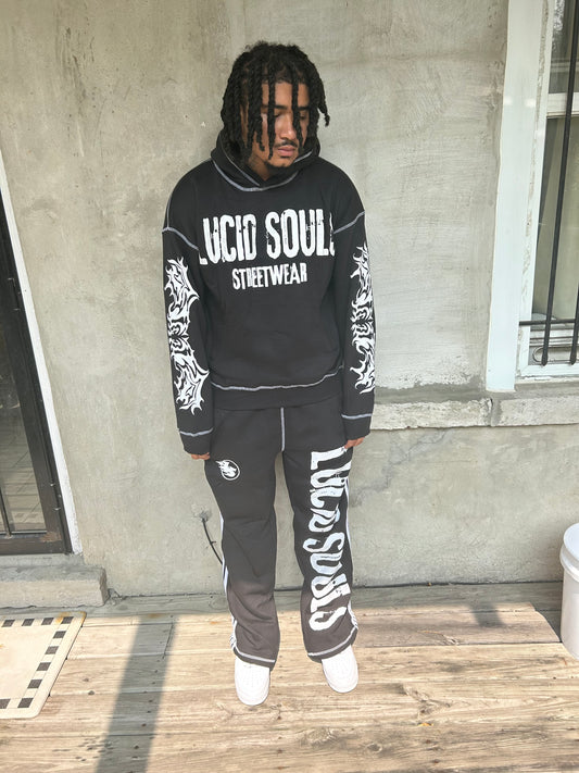 Black Lucid Souls Tracksuit